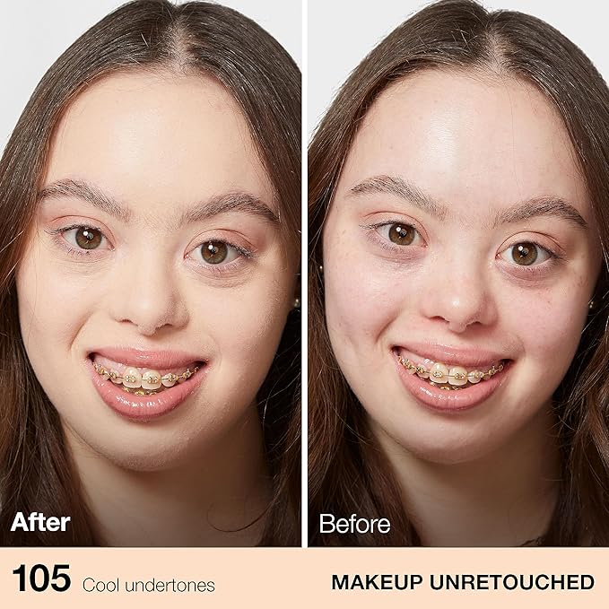 Maybelline Fit Me Matte + Poreless Liquid Oil-Free Foundation Makeup, Fair Ivory, 1 Count (Packaging May Vary)