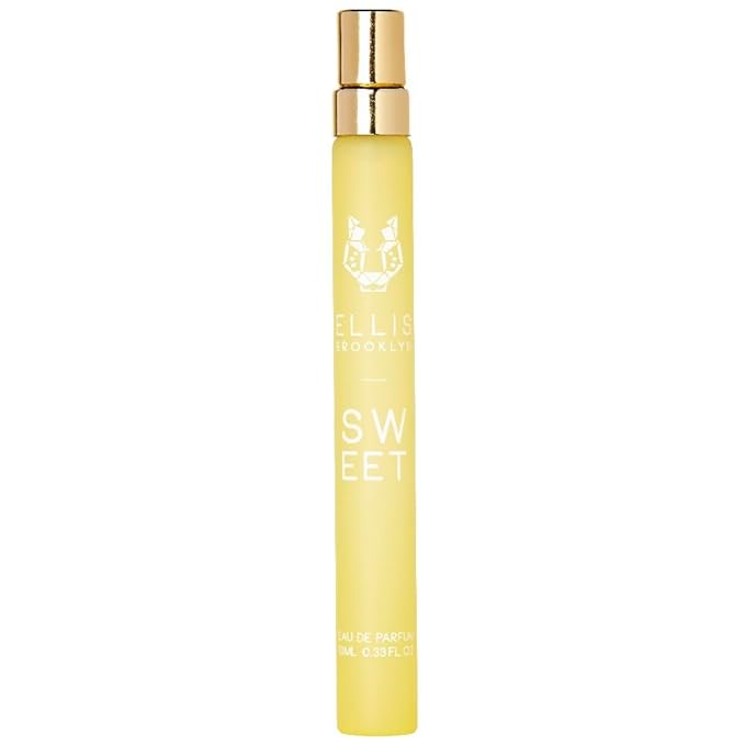 Ellis Brooklyn Sweet Eau de Parfum, Travel Spray, Gourmand Perfume for Women with Pear, Marshmallow & Orris, Vegan, Cruelty-Free, Paraben-Free, Made in the USA, 10ml / 0.33 Fl Oz