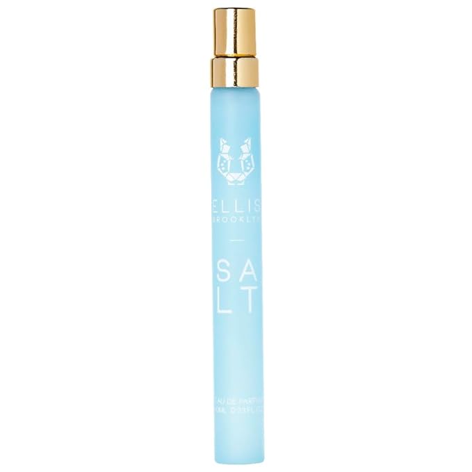 Ellis Brooklyn Salt Eau de Parfum, Travel Spray, Fragrance For Women with Ambergris, Tahitian Tiare, Ylang Ylang & Sandalwood - Tropical - Vegan, Cruelty-Free Paraben-Free,10ml / 0.33 Fl Oz