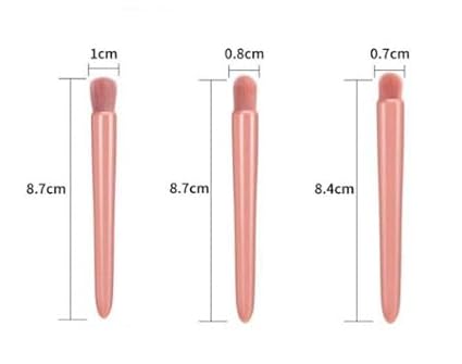 Portable makeup brush 5 piece set with case.