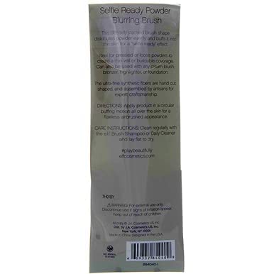 e.l.f. Powder Blurring Brush, Makeup Brush For Creating A Soft-Focus Finish, Great For Under Eyes, Around The Nose & Brows, Vegan & Cruelty-Free