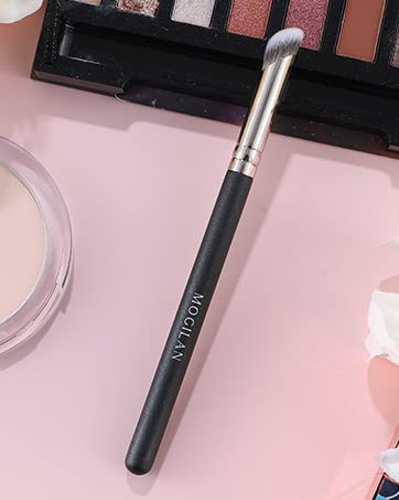 Concealer Brush, Angled Under Eye Makeup Small Foundation Precision Face Blending Brush for Liquid Cream & Nose Contour Make Up Application 370S
