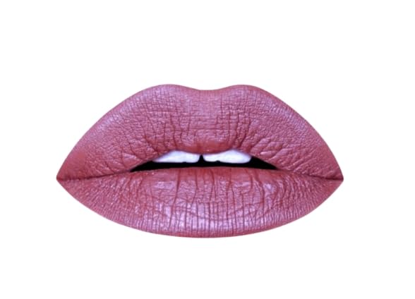 Aromi Metallic Liquid Lipstick | Chestnut Rose Lip Color with Shimmery Finish, Long-lasting + Long Wear, Smudge Proof, Waterproof, Vegan, Cruelty-free (Burgundy Quartz)