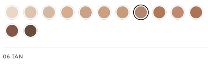 Radiant Professional Natural Fix All Day Matte Cream Foundation - Long Wear High Coverage Face Makeup Foundation With SPF 15 - Oil Free Matte Finish - For All Skin Types-1.01 oz. (06 Tan)