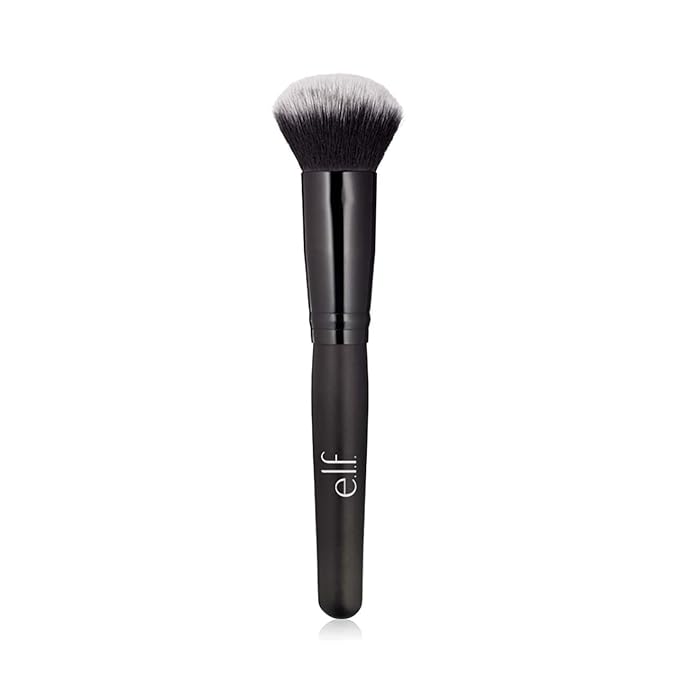 e.l.f. Powder Blurring Brush, Makeup Brush For Creating A Soft-Focus Finish, Great For Under Eyes, Around The Nose & Brows, Vegan & Cruelty-Free