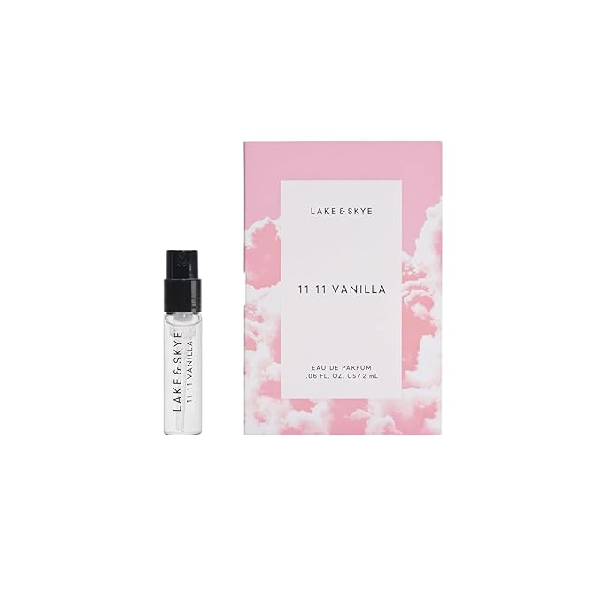 Lake & Skye 11 11 Vanilla Eau de Parfum Sample 2mL, Musk Perfume, Sea Salt, Star Apple, Vanilla Créme, Vegan