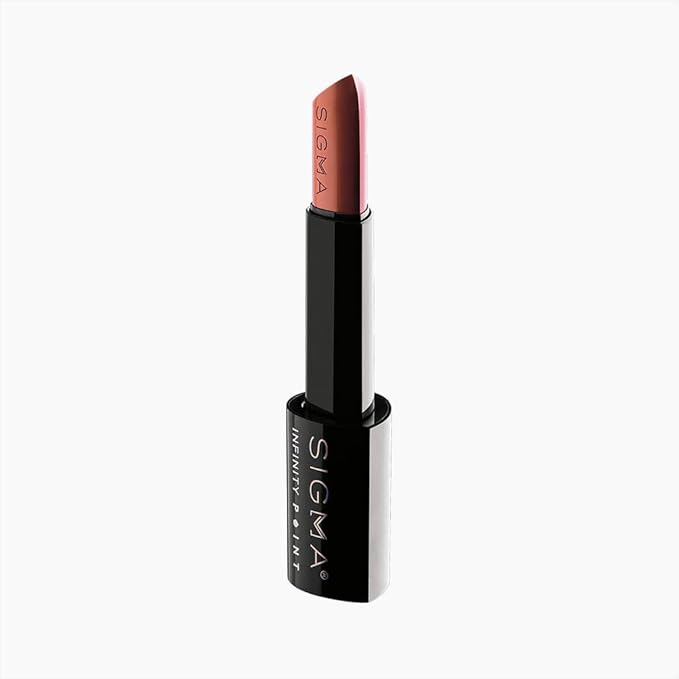 Sigma Beauty Infinity Point Congac Nude Lipstick - Longwear Satin Finish Lipstick for Great Lip Color Makeup, Déjà vu
