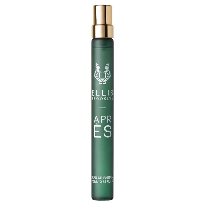 Ellis Brooklyn APRÈS Eau de Parfum, Winter-Inspired Unisex Fragrance with Bourbon, Vanilla & Evergreens, Clean, Long-Lasting, Sustainable Luxury Perfume, Made in the USA, 10ml / 0.33oz