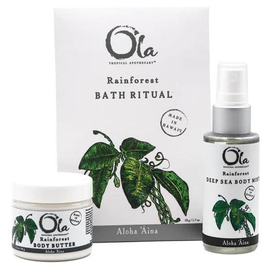 Ola Tropical Apothecary Rainforest Gift Set - Body Butter, Deep Sea Mist, and Bath Ritual