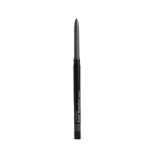 VASANTI Kajal Waterline Eyeliner Pencil - Long-lasting, Waterproof, Smudge-proof, Safe for Sensitive Eyes, Waterline Eye Liner - Opthalmologist Approved and Tested (Slate Grey)