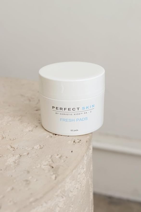 PERFECT SKIN BY CHRISTIE KIDD, PA-C Fresh Pads – BHA Salicylic Acid Acne Treatment Pads with Niacinamide, Willow Bark & Witch Hazel – Reduces Blemishes, Tightens Pores, Brightens Skin - 60Pads
