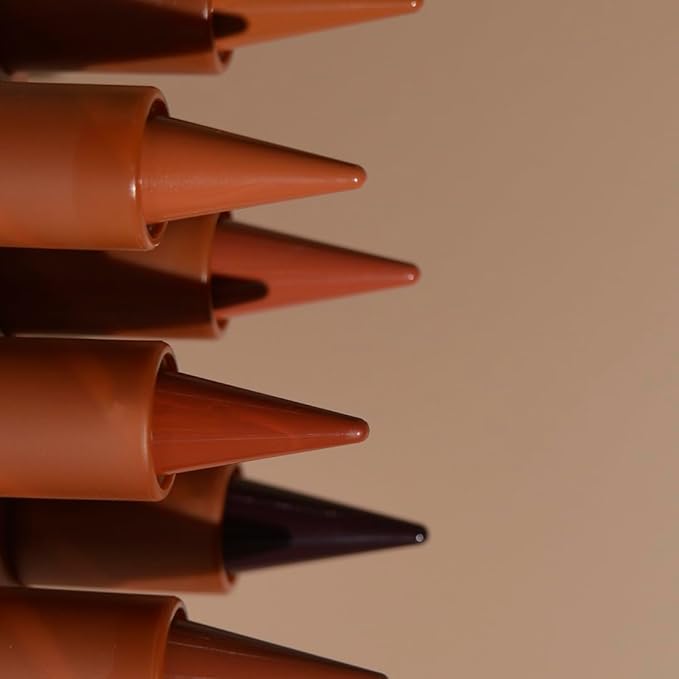 2Pcs 2-in-1 Gradient Lip Liner and Lipstick Lip Combo Set - Achieve Flawless Contour and Gradual Ombre Effect with Easy-to-Use Crayon Form and Cone Tip (2Pcs 06# Coffee Bean)