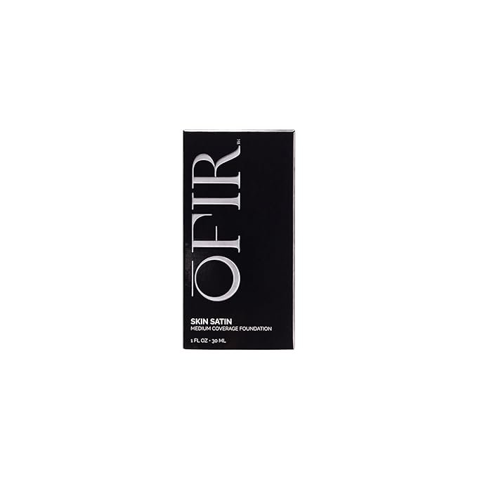 OFIR Skin Satin Medium Coverage Foundation | Buildable, Non-Creasing Finish | Vegan, Cruelty-Free, Paraben-Free Makeup | Blue Light Protection | 1 FL OZ (Truffle - Very Deep Cool)