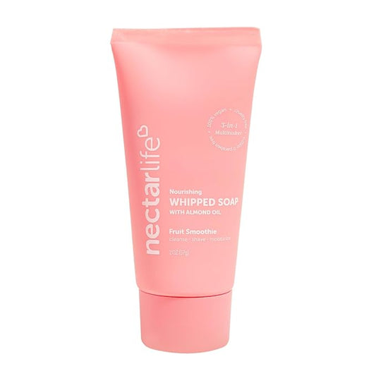 Nectar Bath Treats Whipped Soap and Shave Butter, Travel Size (2 Ounce, Fruit Smoothie)