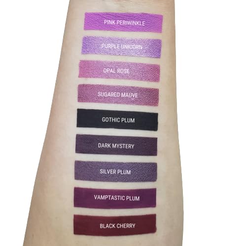 Aromi Berry Fuchsia Metallic Liquid Lipstick | Magenta Mauve Lip Color with Shimmery Finish, Vegan, Cruelty-free, Long-Lasting, Smudge Proof, Handmade (Opal Rose)