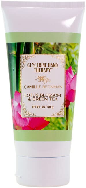 Camille Beckman Glycerine Hand Therapy Cream (Lotus Blossom & Green Tea, 6 Ounce)
