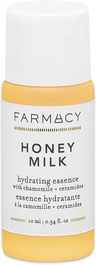 Farmacy Hydrating Essence - Hydrating Honey Milk Toner + Facial Essence to Soothe, Moisturize and Strengthen Skin Barrier - Preps Complexion for Skincare Products or Makeup Application (10ml)