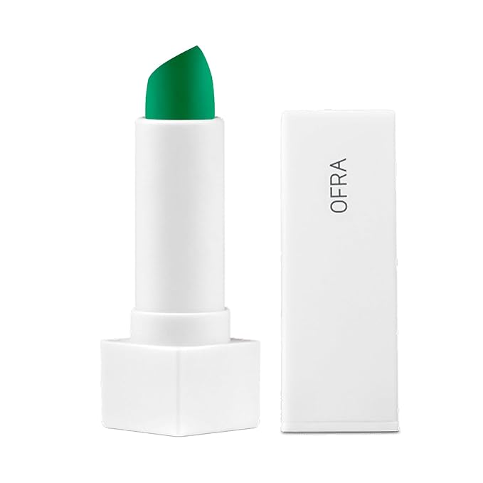 Ofra Lime Green | Long Lasting & Extremely Pigmented Lipstick | Moisturizing Formula for Smooth, Hydrated Lips | Bold, Vibrant Color with All-Day Wear | 4.5g 0.16oz
