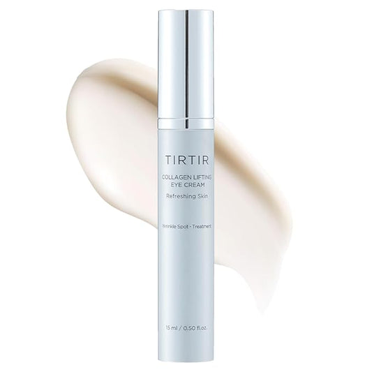 TIRTIR Collagen Lifting Eye Cream - Roller Applicator, Wrinkle Spot Treatment, Revitalizing Moisturizer,Tightening Under Eye For Wrinkles,Fine Lines, Under Eye Bags, Lift Treatment For Men & Women