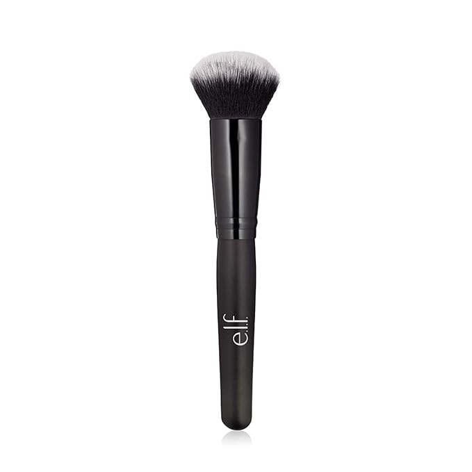 e.l.f. Powder Blurring Brush, Makeup Brush For Creating A Soft-Focus Finish, Great For Under Eyes, Around The Nose & Brows, Vegan & Cruelty-Free