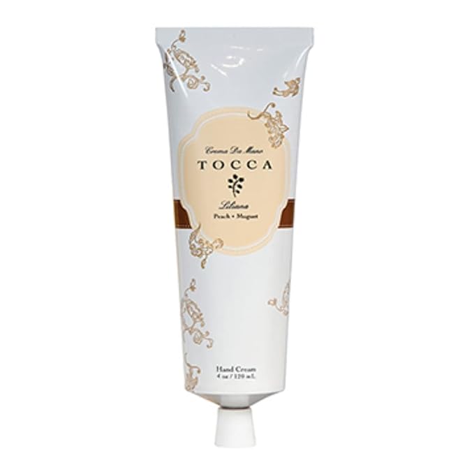 Tocca Crema de Mano Luxe, Liliana Hand Cream, 4 oz - Neroli, Watery Peach, Muguet - Moisturizing, Quick Absorbing