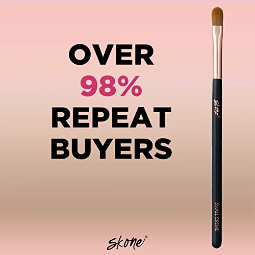 Skone Cosmetics | Makeup Brush | Blend, Bronze, Apply Foundation | Makeup Applicator (Small Creme Brush)