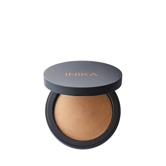 INIKA Organic Buildable Baked Mineral Foundation Compact Powder - Lightweight, Breathable Natural Base with Hydrating Squalane and Magnolia Bark Extract - Natural and Vegan Makeup, Freedom, 0.28 oz