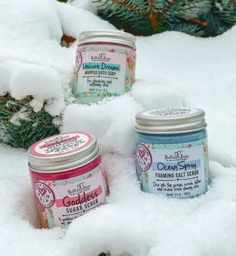 Bella & Bear Unicorn Dreams Whipped Bath Soap - Travel Size 3.2oz mango & pineapple with a hint of vanilla