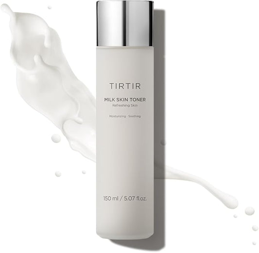 TIRTIR Milk Skin Rice Toner - Deep Moisturizing, Hydrating and Refreshing for face, Niacinamide, Ceramide, Rice Bran Extract, Nature-Oriented Ingredients, Korean Skin Care, Vegan, 150ml / 5.07 fl.oz.