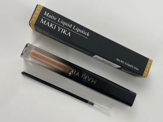 MAKI YIKA Nude Lipstick for Women Colorstay Long Lasting Brown Lipstick Matte Liquid Lipstick Transferproof Cruelty-Free Lip Color, Latte Nude