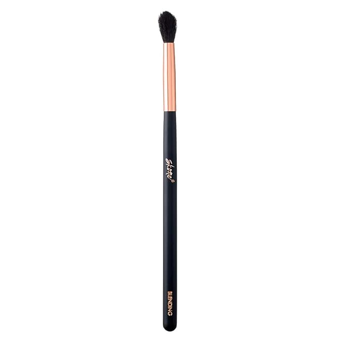 Skone Cosmetics Blending Eye Brush - Synthetic Eye Blending Brush - Professional Grade Nylon Blending Brush Used To Blend Eye Shadow Edges and Fine Lines - Blending Brush For Makeup Eyeshadow
