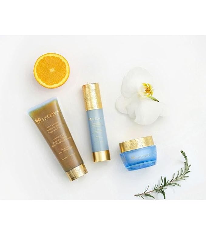 SeneGence Evening Moisturizer for Normal to Oily Skin, 1.66 Fl Oz, Hydrating Night Cream for Firmness, Radiance, and Texture Improvement