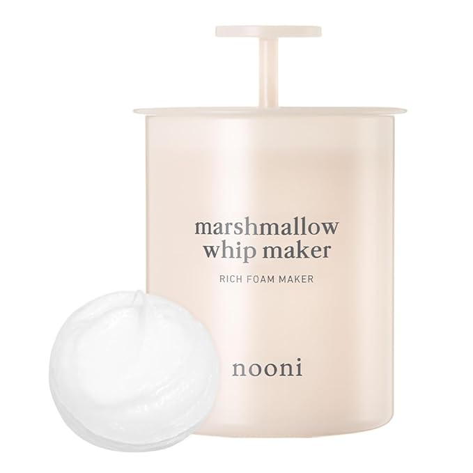 NOONI 2-in-2 Much Needed Facial Cleansing Single - Marshmallow Whip Maker | Gentle Deep Cleanser For Skincare, Rich Foam Maker For Face Wash, Gift, Remove Impurities, for All Skin Types