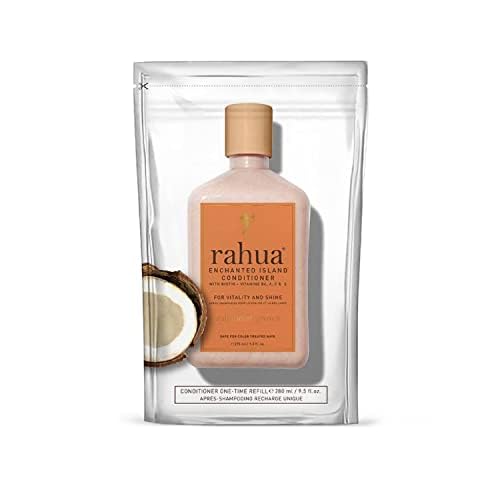 Rahua Enchanted Island Hair Conditioner Refill, Vegan, Deep Conditioning for Medium to Thick Hair, Strengthening Formula with Biotin, Oil, Quinoa, Pomegranate, Coconut & Guava Scent, 9.5 Fl Oz