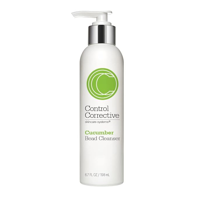 CONTROL CORRECTIVE Cucumber Bead Cleanser, 6.7 Oz - Modern, Refreshing, Gentle Scrub, All Skin Types, Gentle Daily Exfoliation With Natural Jojoba Beads, Sloughs Off Dirt & Oil, Luxurious Body Polish