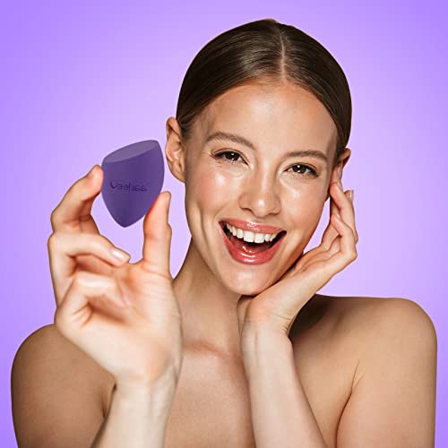 2PCS Makeup Sponge Set, Latex Free Makeup Blender for foundation, Makeup Sponges egg shaped, Makeup Sponges for all areas