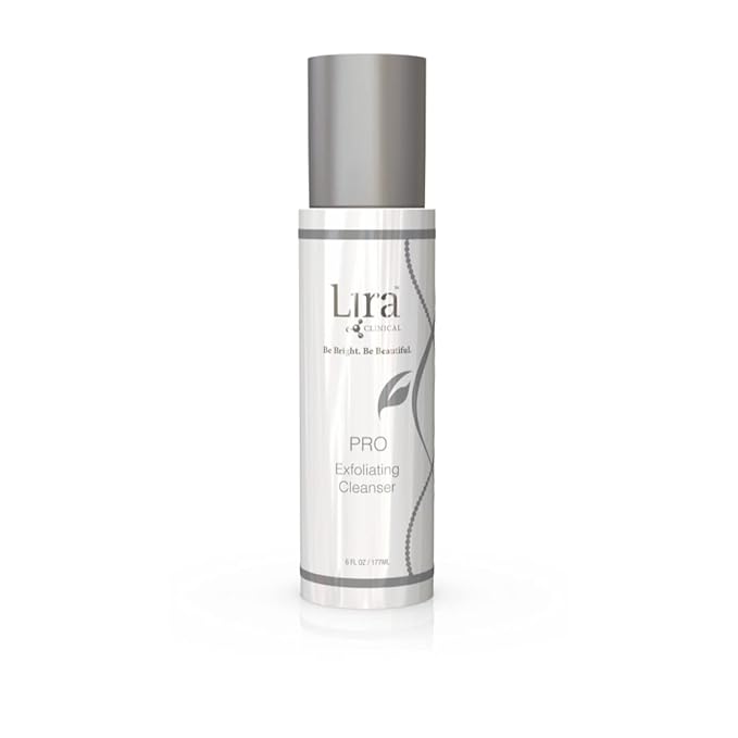 Lira Clinical PRO Exfoliating Face Cleanser - Brightening Facial Wash with Salicylic Acid - 6 Oz