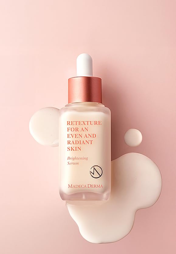 Madeca Derma Brightening Serum - Centella Asiatica, Fades Dark Spots & Brightens Skin Tone In 5 Days - With AHA, BHA, PHA and Vitamin C - Korean Skincare For All Skin Types - 1.69 fl oz