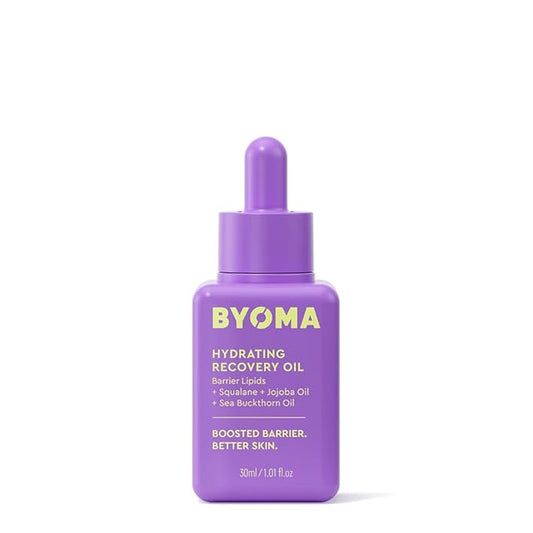 BYOMA Hydrating Recovery Oil - Luxury Face Oil with Squalane, Jojoba Oil & Seabuckthorn Oil - Instant Radiant and Glowy Skin - Barrier Repair Facial Oil - 1.01 fl. oz