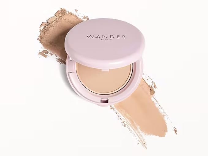 Wander Beauty Women's Wanderlust Powder Foundation, Light Medium, Tan, 0.3 Ounce