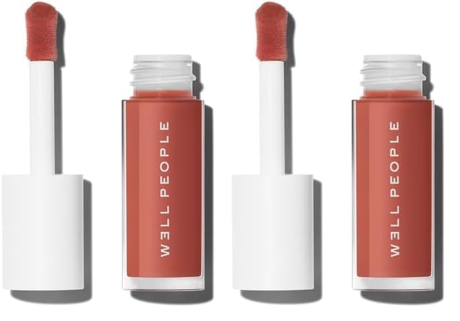 Well People Lush Lip Tinted Oil, Moisturizing Lip Oil For Nourishing & Conditioning Lips, Adds Sheer Color, Vegan & Cruelty-free, Desert Poppy (Pack of 2)