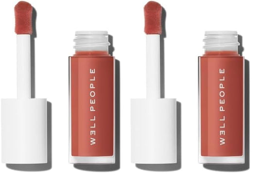 Well People Lush Lip Tinted Oil, Moisturizing Lip Oil For Nourishing & Conditioning Lips, Adds Sheer Color, Vegan & Cruelty-free, Desert Poppy (Pack of 2)