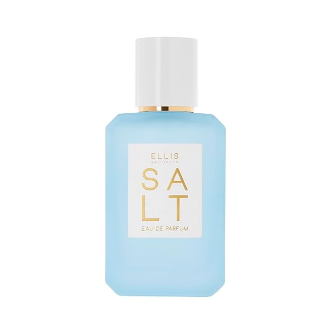 Ellis Brooklyn Salt Eau de Parfum, Fragrance with Ambergris, Tahitian Tiare, Ylang Ylang & Sandalwood - Tropical, Sensual Scent for Women - Vegan, Cruelty-Free Paraben-Free, 50ml / 1.7oz