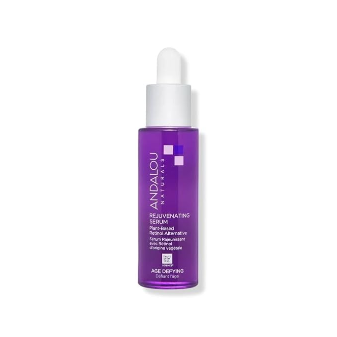 Andalou Naturals Rejuvenating Serum with Plant Based Retinol, 1 Oz