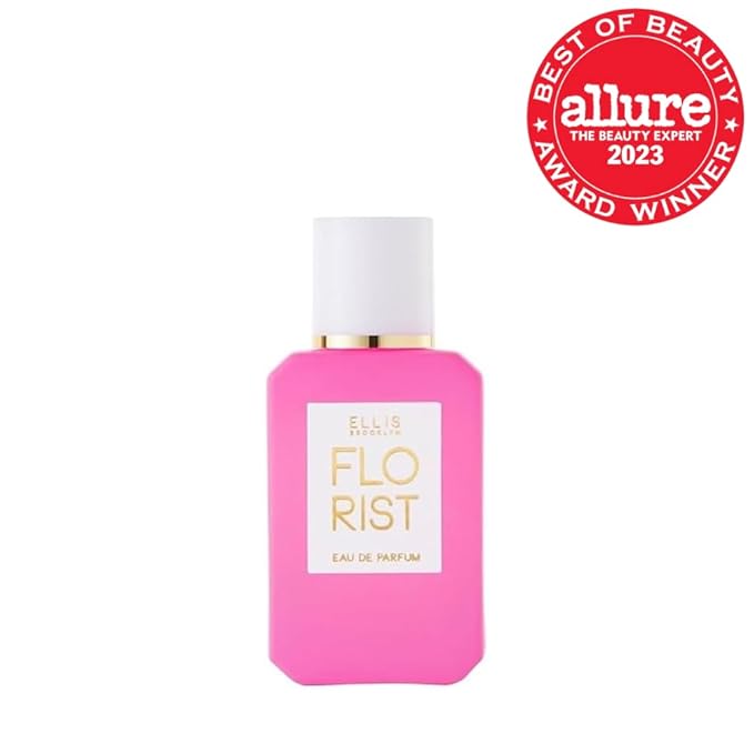 Ellis Brooklyn FLORIST Eau De Parfum - Fresh Floral Perfume For Women with Italian Bergamot, Tuberose, & Cedarwood, Vegan Perfume Made In The USA, 50ml / 1.7oz