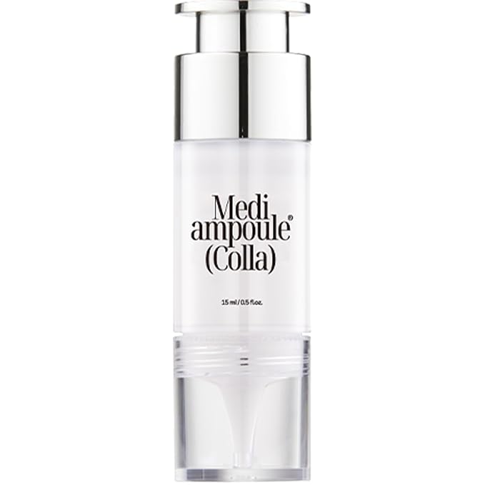 MILLIMILLI MediAmpoule – Colla Serum | Hydrating Collagen Face Ampoule with Niacinamide, Vitamin C & E | Brightening, Anti-Aging Korean Skin Care Serum for Radiant, Glowing Skin, 15ml