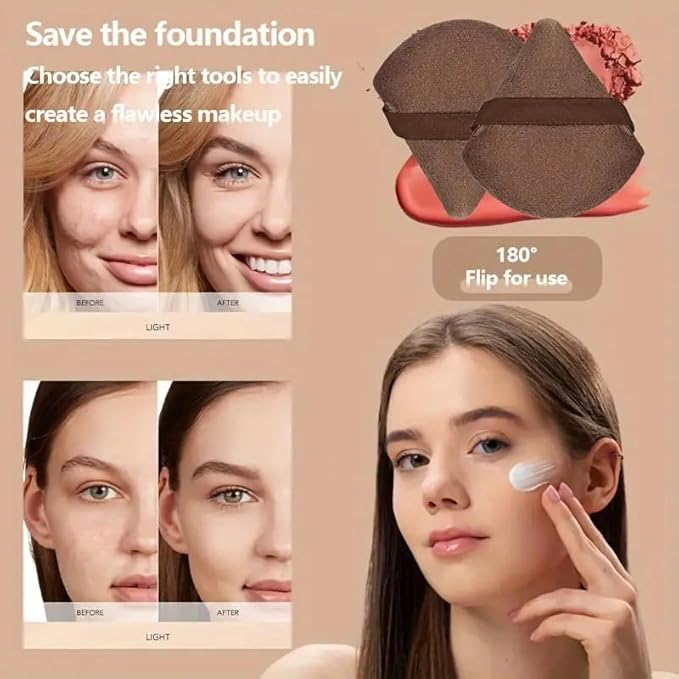 53Pcs Brown Makeup Brushes Set Professional Makeup Kit Multi-functional Makeup Tool Set with Facial Makeup Accessories, Foundation Makeup Brush Kit Eye and Face Make up Brushes & Tools