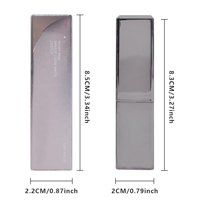 3 Pcs Brown Purple Red Matte Cream Lipstick,Velvet Waterproof Long Lasting Smudge Proof for Women Lip Stick,Magic Lipstick 24 Hours Original Lip Liner Makeup,labiales mate 24 horas originales,Vegan