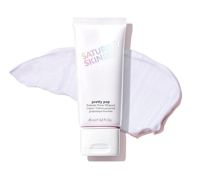 Saturday Skin Pretty Pop Prebiotics & Probiotics whipped Moisturizing Cream Nourishing Allure Best of Beauty K-Beauty Winner 2020 (1.52 Fl Oz)