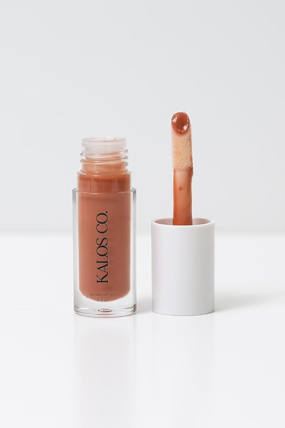 Tinted Lip Oil with Tallow & Lanolin – Hydrating Balm-Gloss Hybrid with Cherry Seed Oil & Castor Oil – Natural Mineral Pigments, Nourishing Moisture, Non-Sticky Shine (5 Shades) (Poppy)